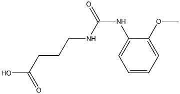 4-({[(2-methoxyphenyl)amino]carbonyl}amino)butanoic acid Struktur