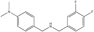 4-({[(3,4-difluorophenyl)methyl]amino}methyl)-N,N-dimethylaniline Struktur