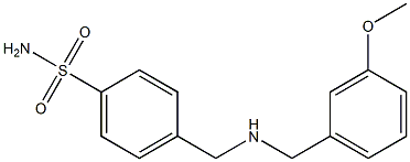 4-({[(3-methoxyphenyl)methyl]amino}methyl)benzene-1-sulfonamide Struktur