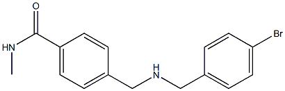 4-({[(4-bromophenyl)methyl]amino}methyl)-N-methylbenzamide Struktur