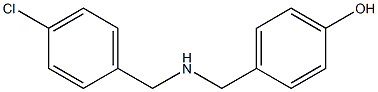 4-({[(4-chlorophenyl)methyl]amino}methyl)phenol Struktur