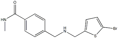 4-({[(5-bromothiophen-2-yl)methyl]amino}methyl)-N-methylbenzamide Struktur