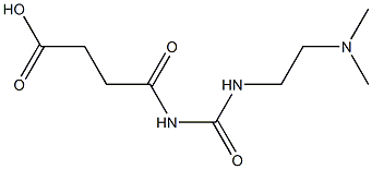 4-({[2-(dimethylamino)ethyl]carbamoyl}amino)-4-oxobutanoic acid Struktur