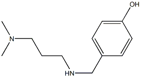 4-({[3-(dimethylamino)propyl]amino}methyl)phenol Struktur