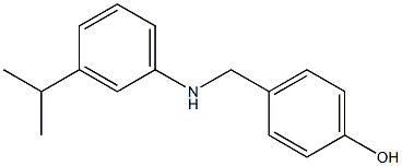 4-({[3-(propan-2-yl)phenyl]amino}methyl)phenol Struktur