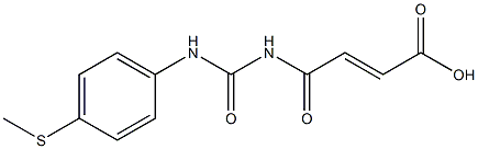 4-({[4-(methylsulfanyl)phenyl]carbamoyl}amino)-4-oxobut-2-enoic acid Struktur