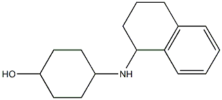 4-(1,2,3,4-tetrahydronaphthalen-1-ylamino)cyclohexan-1-ol Struktur