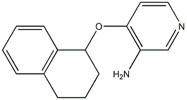 4-(1,2,3,4-tetrahydronaphthalen-1-yloxy)pyridin-3-amine Struktur