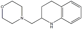 4-(1,2,3,4-tetrahydroquinolin-2-ylmethyl)morpholine Struktur