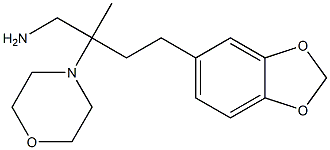 4-(1,3-benzodioxol-5-yl)-2-methyl-2-morpholin-4-ylbutan-1-amine Struktur