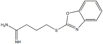 4-(1,3-benzoxazol-2-ylsulfanyl)butanimidamide Struktur