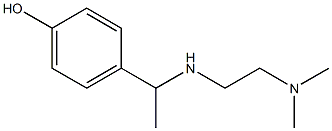 4-(1-{[2-(dimethylamino)ethyl]amino}ethyl)phenol Struktur