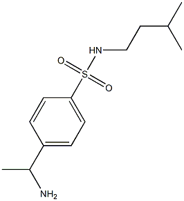 4-(1-aminoethyl)-N-(3-methylbutyl)benzene-1-sulfonamide Struktur