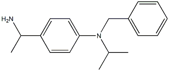 4-(1-aminoethyl)-N-benzyl-N-(propan-2-yl)aniline Struktur