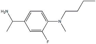 4-(1-aminoethyl)-N-butyl-2-fluoro-N-methylaniline Struktur