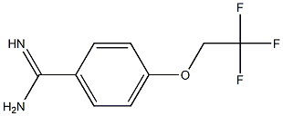 4-(2,2,2-trifluoroethoxy)benzenecarboximidamide Struktur