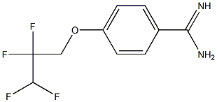 4-(2,2,3,3-tetrafluoropropoxy)benzene-1-carboximidamide Struktur