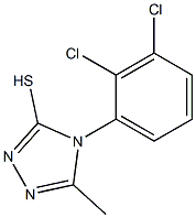 4-(2,3-dichlorophenyl)-5-methyl-4H-1,2,4-triazole-3-thiol Struktur