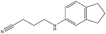 4-(2,3-dihydro-1H-inden-5-ylamino)butanenitrile Struktur