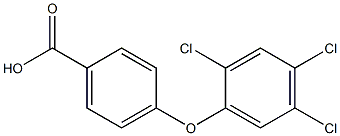 4-(2,4,5-trichlorophenoxy)benzoic acid Struktur