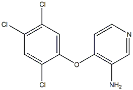 4-(2,4,5-trichlorophenoxy)pyridin-3-amine Struktur