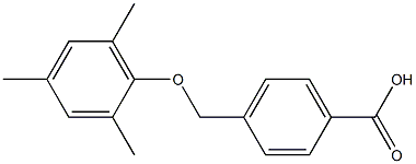 4-(2,4,6-trimethylphenoxymethyl)benzoic acid Struktur