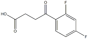 4-(2,4-difluorophenyl)-4-oxobutanoic acid Struktur