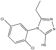 4-(2,5-dichlorophenyl)-5-ethyl-4H-1,2,4-triazole-3-thiol Struktur