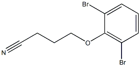 4-(2,6-dibromophenoxy)butanenitrile Struktur