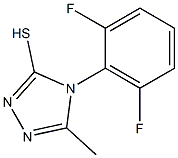 4-(2,6-difluorophenyl)-5-methyl-4H-1,2,4-triazole-3-thiol Struktur