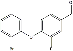 4-(2-bromophenoxy)-3-fluorobenzaldehyde Struktur