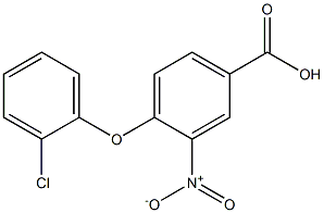 4-(2-chlorophenoxy)-3-nitrobenzoic acid Struktur