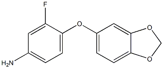 4-(2H-1,3-benzodioxol-5-yloxy)-3-fluoroaniline Struktur