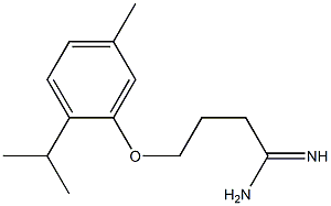 4-(2-isopropyl-5-methylphenoxy)butanimidamide Struktur