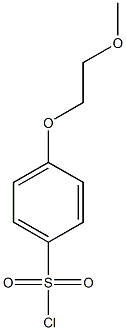 4-(2-methoxyethoxy)benzene-1-sulfonyl chloride Struktur