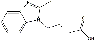 4-(2-methyl-1H-1,3-benzodiazol-1-yl)butanoic acid Struktur