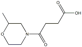 4-(2-methylmorpholin-4-yl)-4-oxobutanoic acid Struktur