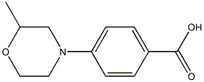 4-(2-methylmorpholin-4-yl)benzoic acid Struktur