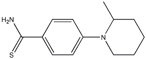 4-(2-methylpiperidin-1-yl)benzene-1-carbothioamide Struktur