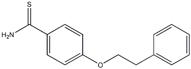 4-(2-phenylethoxy)benzene-1-carbothioamide Struktur