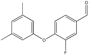 4-(3,5-dimethylphenoxy)-3-fluorobenzaldehyde Struktur