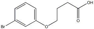 4-(3-bromophenoxy)butanoic acid Struktur