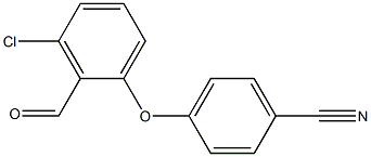 4-(3-chloro-2-formylphenoxy)benzonitrile Struktur