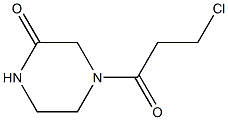 4-(3-chloropropanoyl)piperazin-2-one Struktur