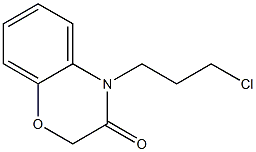 4-(3-chloropropyl)-3,4-dihydro-2H-1,4-benzoxazin-3-one Struktur