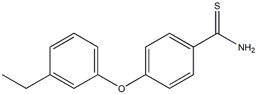 4-(3-ethylphenoxy)benzene-1-carbothioamide Struktur