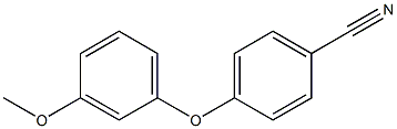 4-(3-methoxyphenoxy)benzonitrile Struktur