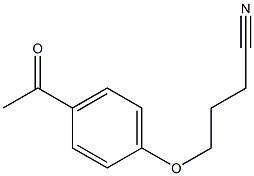 4-(4-acetylphenoxy)butanenitrile Struktur