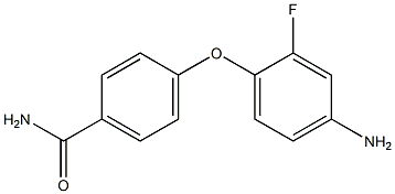 4-(4-amino-2-fluorophenoxy)benzamide Struktur