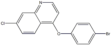 4-(4-bromophenoxy)-7-chloroquinoline Struktur